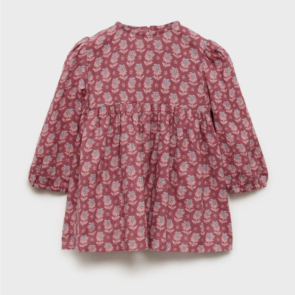 Mango Kids Floral Blouse - Dusty Rose